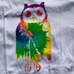 NWT ARKA tie-dye owl tshirt